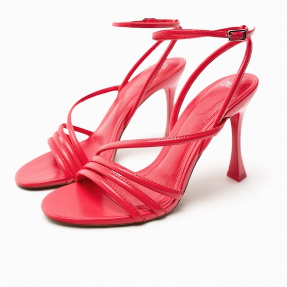 Zara Shoes Zara High Heeled Strap Sandals Poshmark